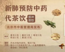 新肺预防中药代茶饮